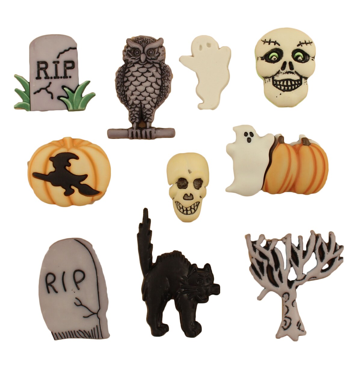Buttons Galore and More Craft & Sewing Buttons - Graveyard - 30 Buttons